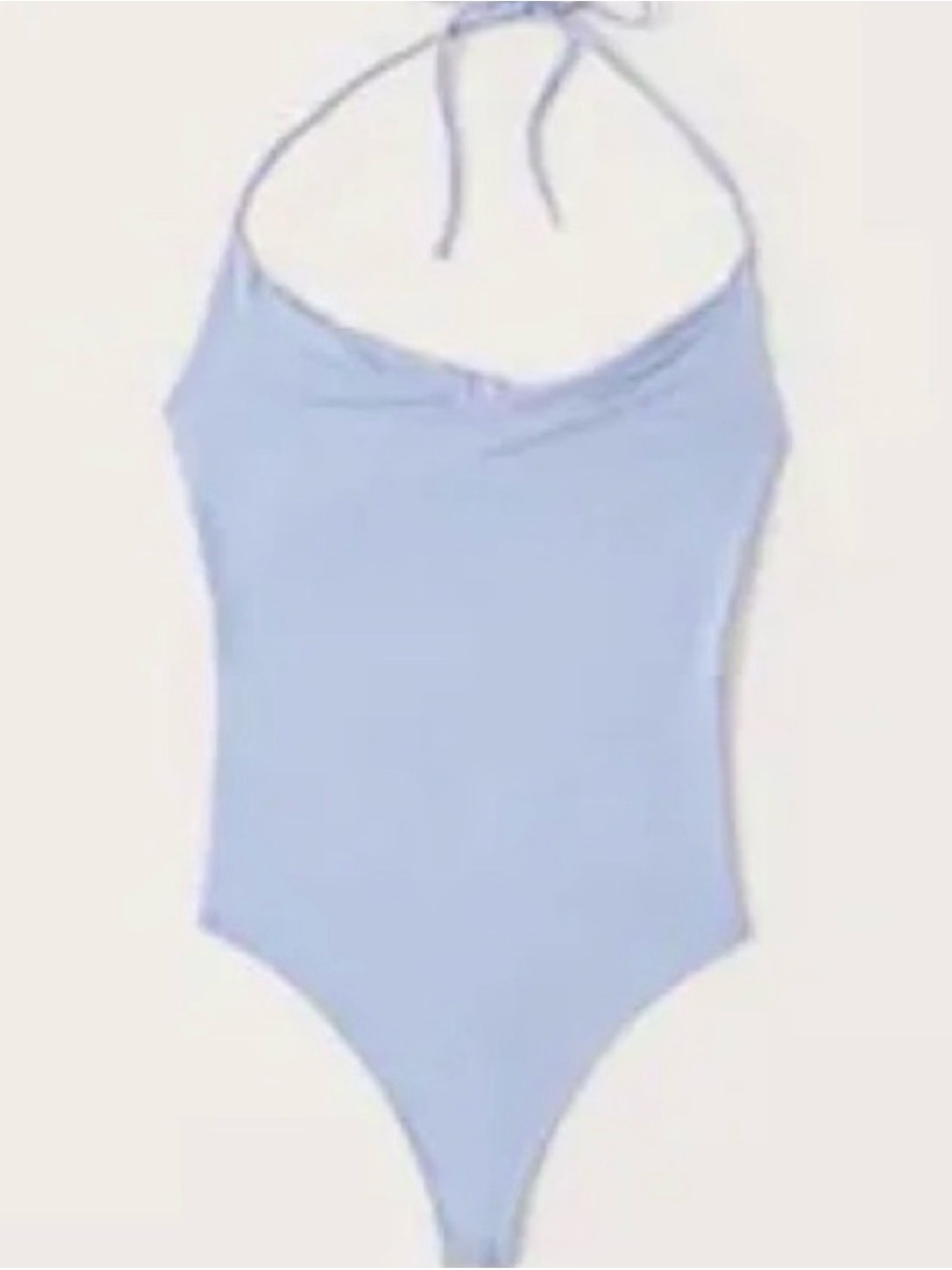 Abercrombie & Fitch Light Blue Halter One-Piece Swim